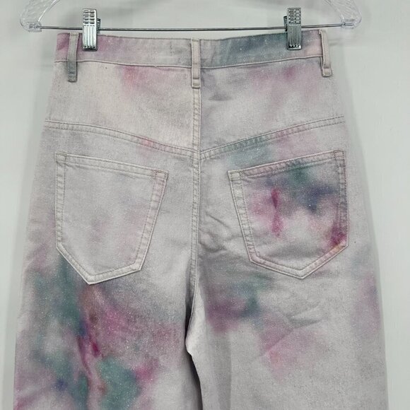 Isabel Marant Etoile Corfy High Waist Tie Dye Trousers/ Jeans Size 34 NWT - Picture 4 of 9